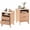 Natural Wood, variant on edx Nightstand, Modern Bedside Table with 1 Storage Drawer and Open Wood Shelf, for Living Room, Bedroom and Small Spaces, Accent Night Stand with Easy Assembly, 250 lbs Capacity, White Oak