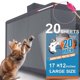 thumbnail image 1 of Paquete de 20 protectores de muebles antiarañazos para gatos, tamaño grande, protectores de esquina para sofá de 17 x 12 pulgadas, cinta adhesiva antiarañazos, alfombrilla repelente de gatos,, 1 of 6
