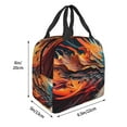 thumbnail image 3 of Vsdgher Dynamic Fire Bird Art Lunch Bag, Lunch Box for Women Adult Men, Lunch Tote Insulated Cooler Lunch Container for Work/Office/Picnic/Travel, 3 of 8