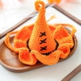 thumbnail image 5 of HUASHENG Hand Knitted Halloween Hats For Dogs And Cats Orange & Black Styles, 5 of 5