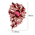 thumbnail image 6 of Hyasfey Elegant Irregular Shape Brooch Colorful Glass Shining Rhinestones Inlaid Suit Lapel Pin Temperament Scarf Buckle Badge Dress Coat Accessories, 6 of 8