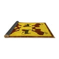 thumbnail image 2 of Ahgly Company Indoor Rectangle Animal Yellow Traditional Area Rugs, 7' x 10', 2 of 4