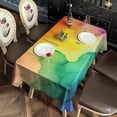 thumbnail image 2 of Colorful Tie Dye Stain Pattern Rectangle Tablecloth 60"x102",Waterproof Polyester Rectangle Table Cloth, Wipeable Spillproof Polyester Tablecloth for Dining, Camping, Indoor and Outdoor, 2 of 6