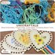 thumbnail image 5 of 4Pcs Wood Embroidery Thread Plate Cross Stitch Threading Board Tools Heart with Flower Pattern Mixed Color 14.9x14.9x0.27cm Hole: 9mm, 5 of 6