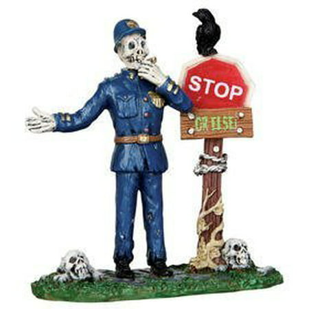 Spooky Town Traffic Guard Halloween Village Figurine, Made in 2012 By Lemax Ship from US