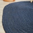 thumbnail image 2 of Handmade Braided Navy Blue Color Pure Jute Oval Shape Area Rugs ,Home Décor Rugs Size 6 x 9 Feet ( 180 cm x 270 cm ), 2 of 3