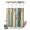 Teal Brown, variant on No Hook Shower Curtain, Farmhouse Teal Brown Shower Curtains for Bathroom with See Through Top Window, Vintage Retro Ombre Wooden Waterproof & Washable Bath Curtain Extra Long 72"x96"