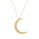 thumbnail image 4 of Collar de cadena Ajustable Qarigey con colgante de Luna Oro, 4 of 5