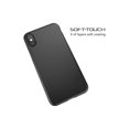 thumbnail image 4 of iPhone X Case with Slim Fit Hard Shell and Soft Feel Non Slip Coating Compatible for Apple iPhone X (2017) - Matte Black, 4 of 4