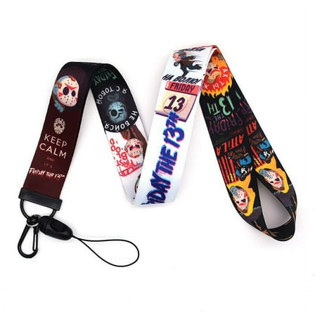 Anime Source Friday The 13th Jason Voorhees Character Movie Series Lanyard Keychain ID Badge Holder