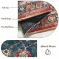 thumbnail image 5 of Bohemian Floral Area Rugs 5x7 ft Green Red Ethnic Flower Geometric Mottled Retro Washable Rug Non Slip Indoor Carpet Absorbent Floor Mat for Living Room Bedroom Dining Room, 5 of 9