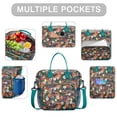 thumbnail image 2 of Pioneer Flower Floral Print Pattern Womens Lunch Box for Work,Insulated Large Lunch Bag for Tween and Teen,Loncheras Para Mujer,Leakproof Adult Lunch Bag for Work,Beach,Travel,Picnic,Camping, 2 of 7