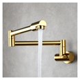 thumbnail image 1 of Kitchen Tap Brass Stretchable Folding Kitchen Faucet Single Handle Single Hole Tap Brushed Cold Water Faucets ,High Water Flow Rate, 1 of 7