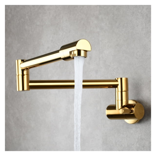Kitchen Tap Brass Stretchable Folding Kitchen Faucet Single Handle Single Hole Tap Brushed Cold Water Faucets ,High Water Flow Rate