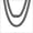 3.Black, variant on 6MM Cuban Necklace Stainless Steel Flat Miami Link Gold Plated Chain With Cubic Zirconia Clasp 18 Inch Men Women Jewelry Boyfriend Dad Son Birthday Husband Father Gift