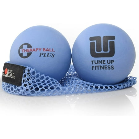 Tune Up Fitness Therapy Ball PLUS Myofascial Release Massage Therapy Ball 2 Pack for Lower Back Pain Sciatica