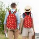 thumbnail image 4 of Disketp Christmas Hat beer print Canvas Backpack Lightweight Travel Daypack Student Rucksack Laptop Backpack-Medium, 4 of 5