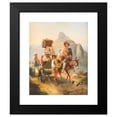 thumbnail image 2 of Giuseppe Palizzi 20x24 Black Modern Framed Museum Art Print Titled - Shepherd Family in the Abruzzo (1875), 2 of 5