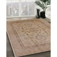 thumbnail image 3 of Ahgly Company Machine Washable Indoor Square Industrial Modern Light Copper Gold Area Rugs, 7' Square, 3 of 7