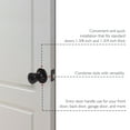 thumbnail image 5 of Design House Tulip Keyed Interior Entry Door Knob, Matte Black, 5 of 17