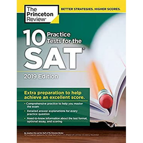 Pre-Owned 10 Practice Tests for the SAT, 2019 Edition : Extra Preparation to Help Achieve an Excellent Score 9781524757878