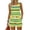Green(Striped), variant on Iaqnaocc Two Piece Sets for Women Casual Striped Print Short Sets for Women Square Neck Sleeveless Womens Tops and Shorts Summer Outfits Vacation Outfits for Women Hot Pink 3XL