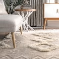 thumbnail image 4 of nuLOOM Savannah Moroccan Fringe Area Rug, 8' 6" x 11' 6", Beige, 4 of 4
