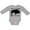 AC-Heather Grey, variant on Buffalo Cute Animal Western Boys or Girls Long Sleeve Baby Bodysuit