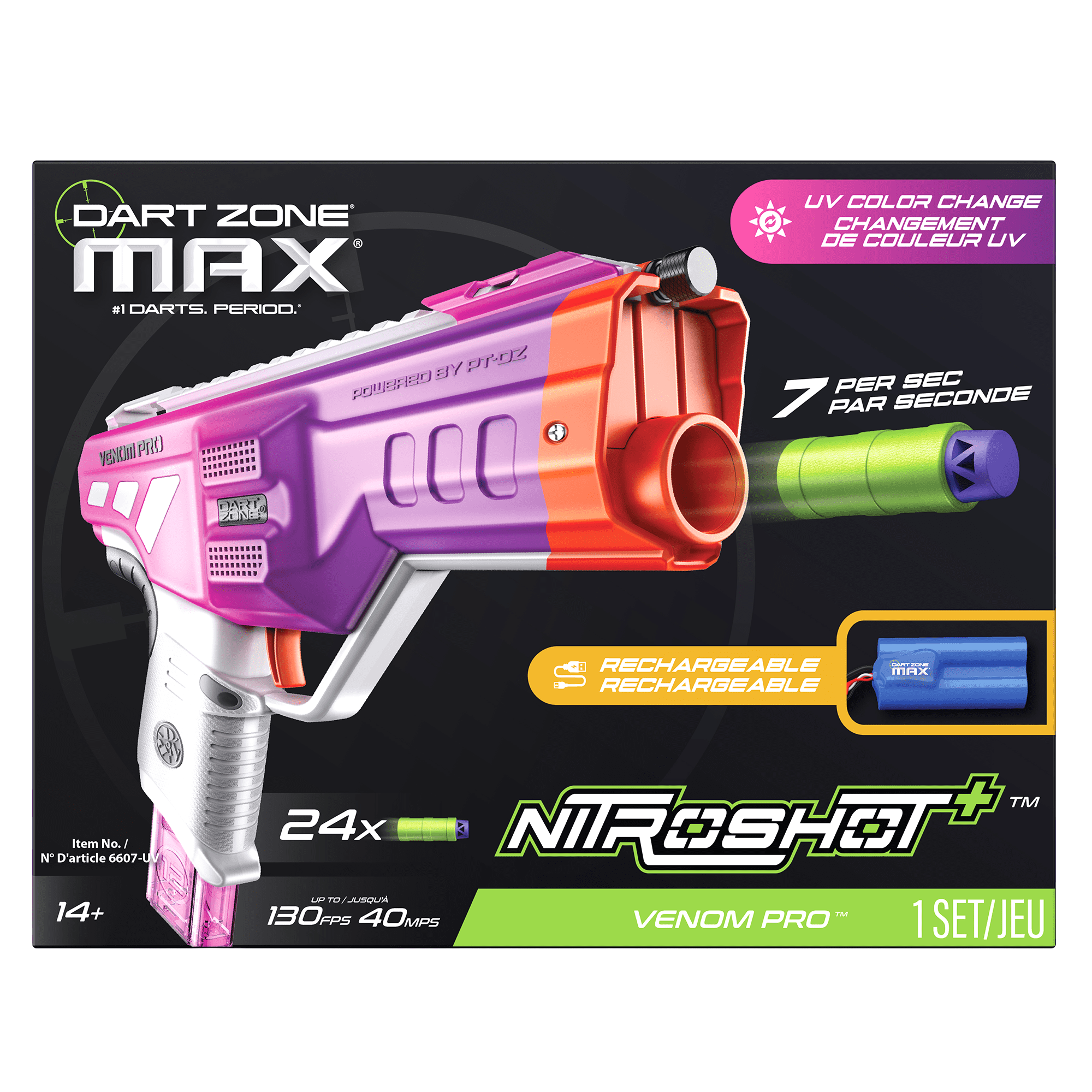 Dart Zone Max Venom Pro UV Half-Length Full-Auto Pro Motorized
