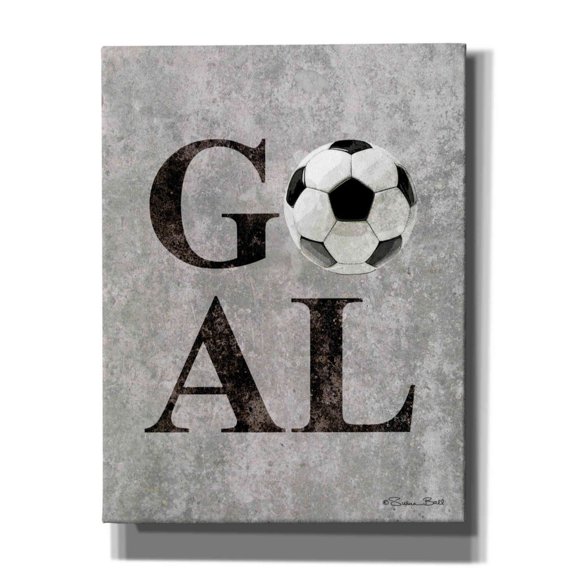 Epic Graffiti 'Soccer GOAL' by Susan Ball, Canvas Wall Art, 26"x34"