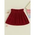 thumbnail image 2 of Wassery Toddler Girls Princess Skirt 6M 12M 18M 24M 3T 4T Baby Girls Solid Color Velvet A-Line Skirt Infant Girls Beach Party Cute Clothes, 2 of 8