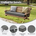 thumbnail image 3 of Kimunuk Outdoor Bench Cushions 48 x 18 x 3.5 Inch, High Density Foam Bench Seat Cushion, Porch Swing Cushion with Non-Slip Removable Cover, Light Grey, 3 of 7