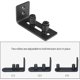 thumbnail image 3 of Guía de rodillos para puerta corredera - Con 2 rodillos - Para puertas correderas - Negra, 3 of 5