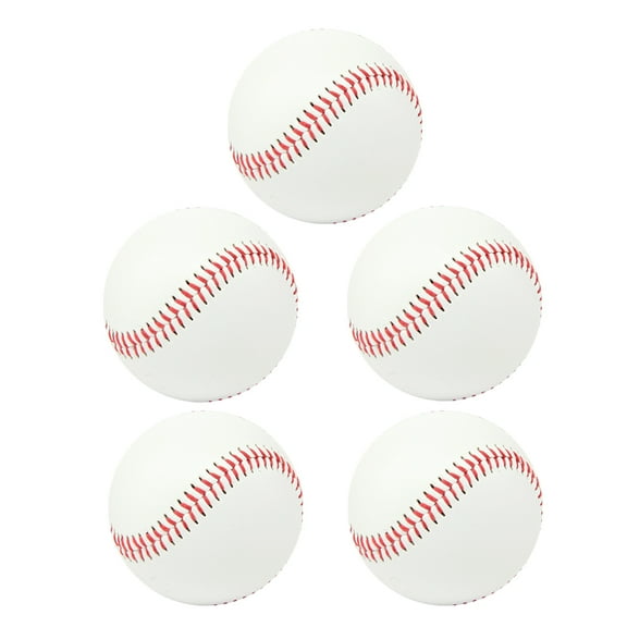 SWETRACE Exercise Baseball Training Balls Rubber 5 Pcs Indoor and Outdoor Practice