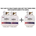 thumbnail image 3 of Best Value Vacs High-Purity 20LB Propane Tank R290 - USA-Sourced Propane Fuel - Guaranteed 99.5% Purity - Brass 1/4 JIC Flare Adapter - DOT-Approved Propane Gas Tank - Clean, Odorless, Colorless Gas, 3 of 3