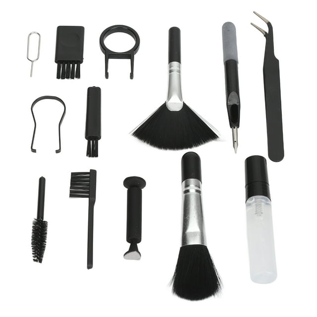 Kit De Limpieza Electrónica, Eyector De Tarjetas, Auriculares, Herramientas De Limpieza, Elimina El Polvo, 6 Cepillos Con Caja De Almacenamiento Para Teclado