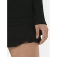 thumbnail image 4 of No Boundaries Pointelle Sleep Skort, Women’s XS-XXL, 4 of 5