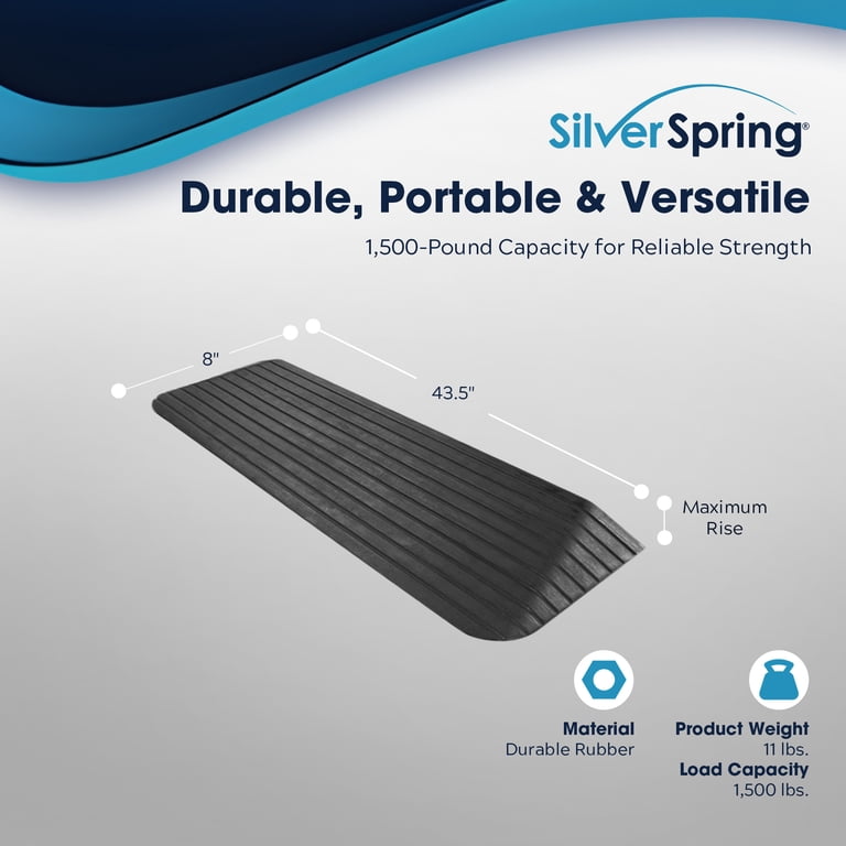 Silver Spring Solid Rubber Threshold Ramp, 1-Inch Rise photo 3