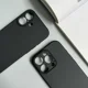 thumbnail image 3 of Funda de teléfono de silicona mate negra de lujo para iPhone 16 15 14 13 12 11 Pro Max 16 15 14 7 8 Plus, carcasa trasera suave de TPU, 3 of 4