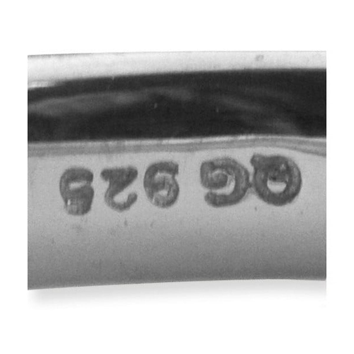 925 Sterling Silver Stackable Rhodium Satin Ring Size 6 Stackable Ring for Women - 2.9 Grams