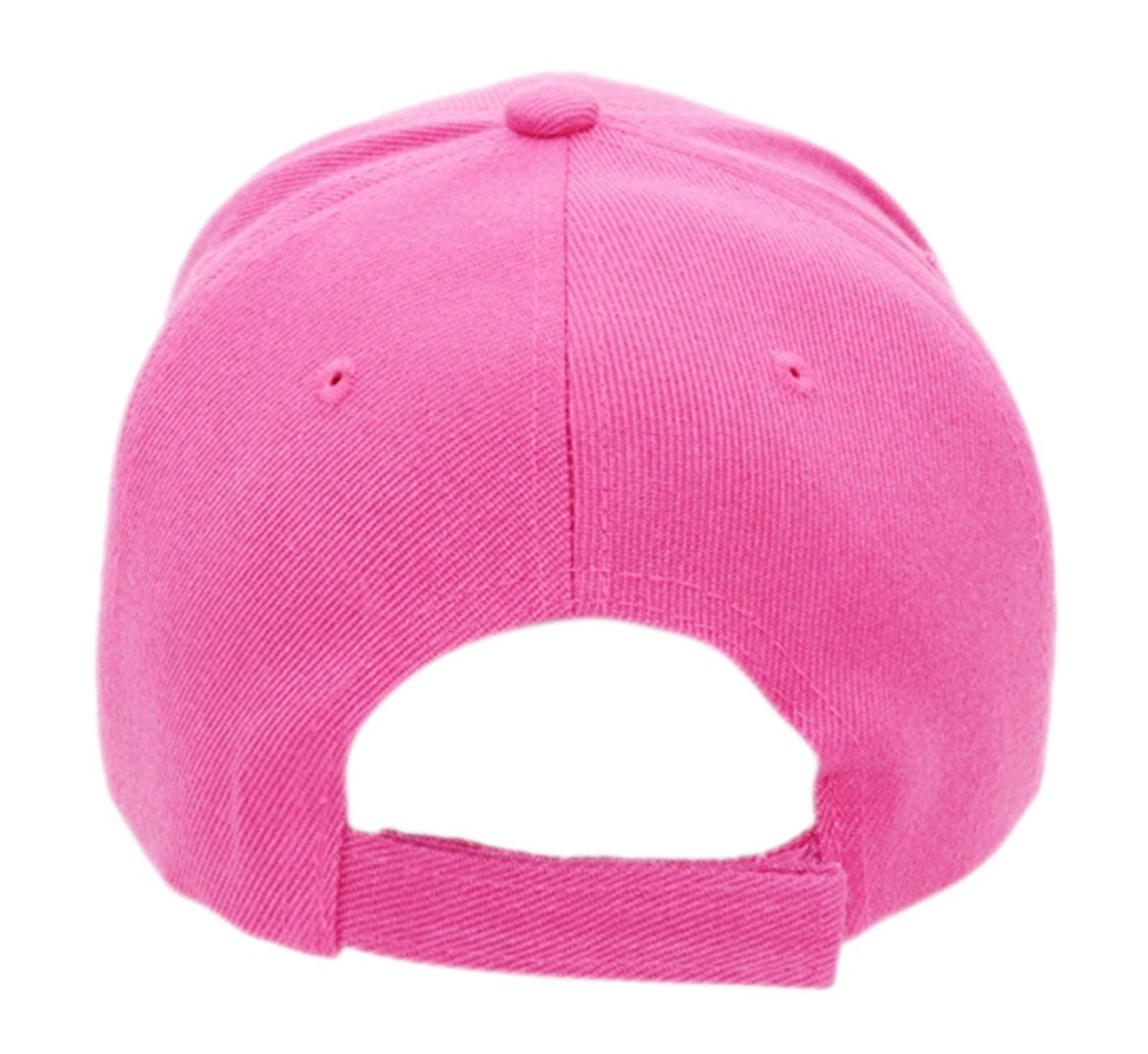 Hot Pink Velcro Closure Adult Unisex Baseball Cap
