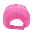 thumbnail image 5 of Hot Pink Velcro Closure Adult Unisex Baseball Cap, 5 of 7