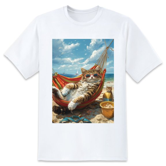 Basic Oversize Tees For WomenCat Loose Boyfriend Shirts Casual Blouse round neck