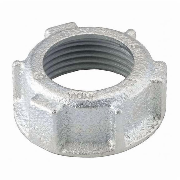 Raco IMC Bushing, 1-1/4 in, Threaded, Iron, Zinc Plated, Gray 1105
