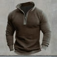 thumbnail image 3 of Men's Quarter Zip Pullover Sweaters Slim Lightweight Corduroy Shirt Knit Textured Long Sleeve Casual Sweater, 3 of 3