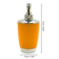 thumbnail image 4 of Unique Bargains 1 Set Elegant Soap Pump Dispenser Toothbrush Holder and Soap Dish Set for Bathroom for Laundry Rooms Orange, 4 of 6