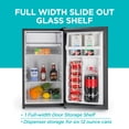 thumbnail image 4 of BLACK+DECKER BCRK32B Compact Refrigerator & Mini Fridge with Freezer, 3.2 cu. ft., Black, 4 of 7