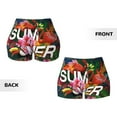 thumbnail image 5 of Kdxio Summer Birds and Flowers Print Workout Shorts for Women Seamless Soft Smooth Gym Yoga Scrunch Active Shorts, 5 of 9
