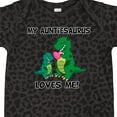 thumbnail image 4 of Inktastic My Auntiesaurus Loves Me Boys or Girls Baby Bodysuit, 4 of 5