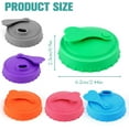 thumbnail image 3 of 6-Pack Reusable Silicone Soda Can Lids - Multicolor Sealing Toppers for Beer & Beverage Cans, 3 of 6